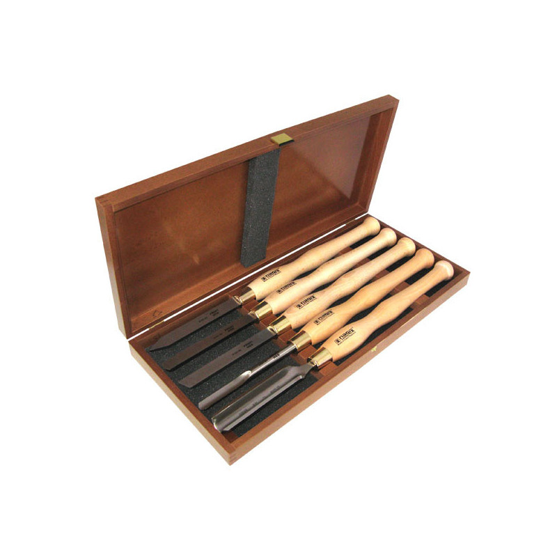 5 delars set svarvjärn för träsvarvning HSS LINE PROFI