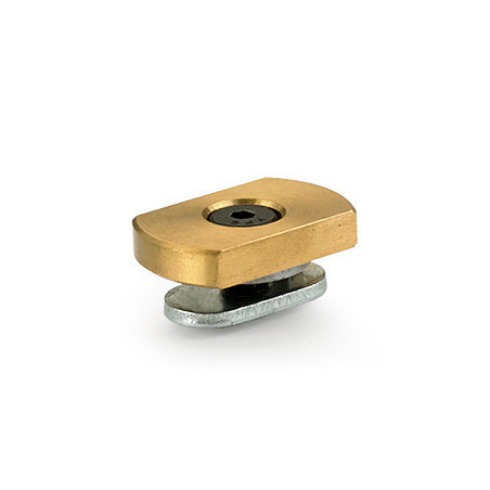 Lågprofilstopp för t-spårskena