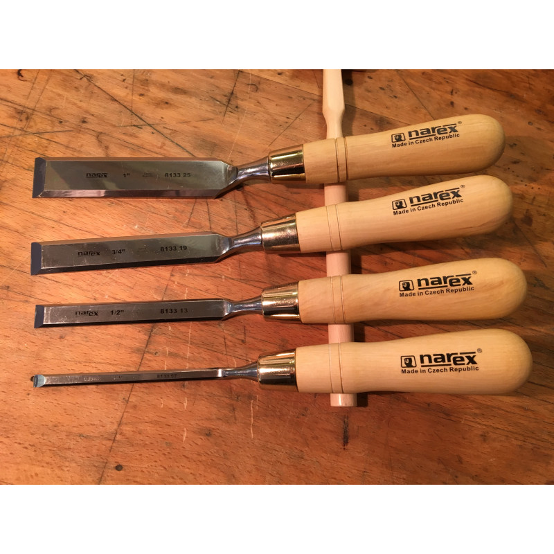 Cranked-neck paring chisel 1/4 inch