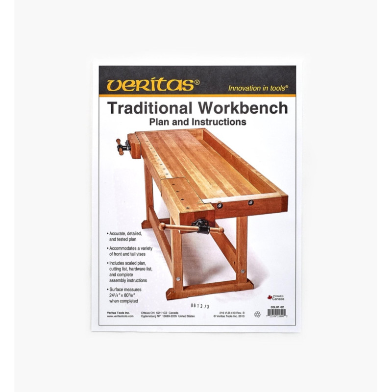 Veritas Traditionel bänk ritning