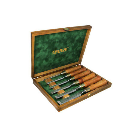 Narex Set of polished bevel edge chisels PREMIUM in wooden box