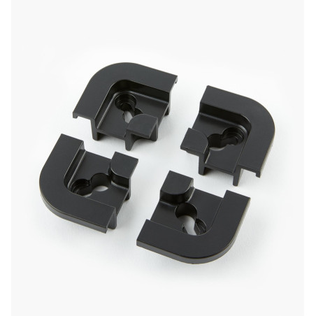 Hörna till T-spårskena quad