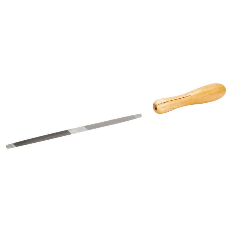Double-Ended Saw Files with Wooden Handle Second Cut 7"
