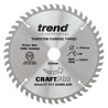 Trend Craft Pro 160mm diameter 20mm bore 48 tooth fine finish cut saw blade for hand held circular saws