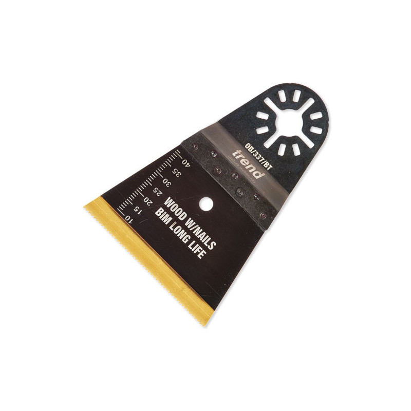 64mm wide oscillating blade wood w/nails BIM TiN coated