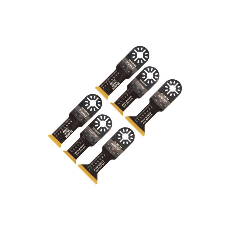 Oscillating blade kit 6pc wood BIM TiN coated