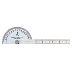 Protractor No.19 Hard Chrome Finish φ90 10cm