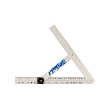 Smygvinkel i aluminum med  vinkelangivelse , 30cm lång