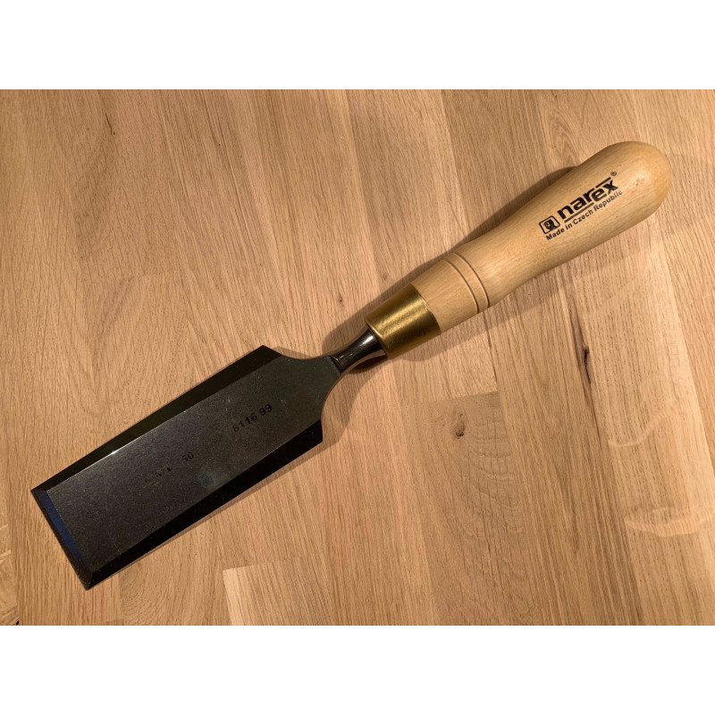 50mm Narex Premium Chisels, waxed finish handle