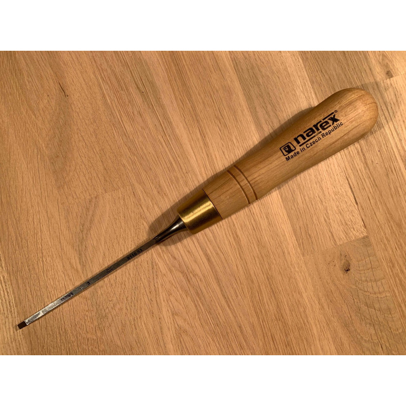 3mm Narex Premium Chisels, waxed finish handle