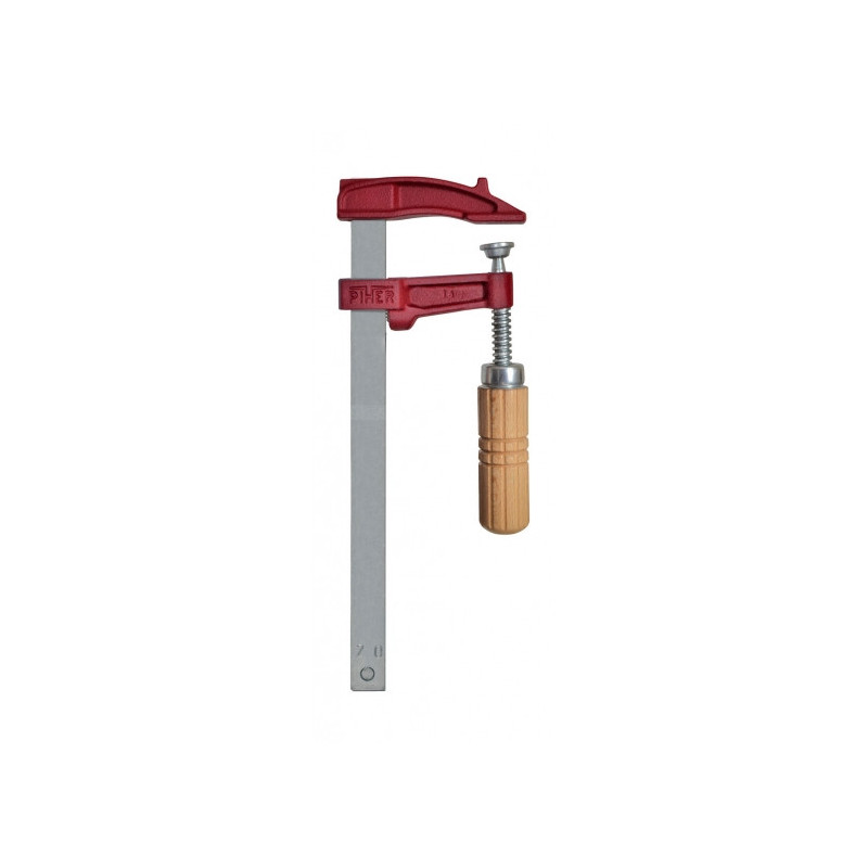 PIHER CLAMP MM-20 cm. WOODEN HANDLE