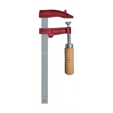 PIHER CLAMP MM-20 cm. WOODEN HANDLE
