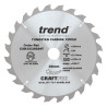 Craft saw blade crosscut 250mm x 24 teeth x 30mm thin