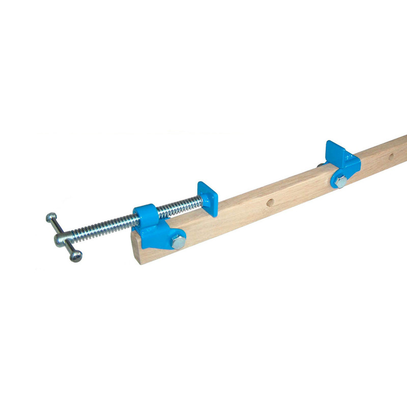 Flat clamp for gluing board materials