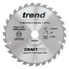 Craft saw blade 250mm x 30 teeth x 30mm