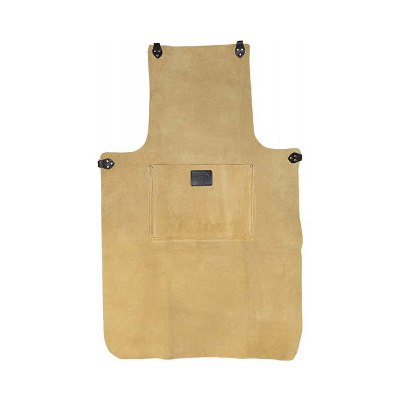 36" Suede Leather Apron With Pocket