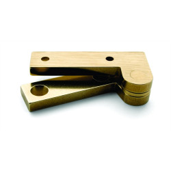 L-87 brass offset pivot hinge