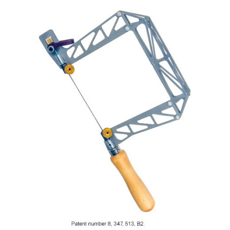 5' Titanium Birdcage Hand Saw with Cam Lever and Swivel Blade Clamp
