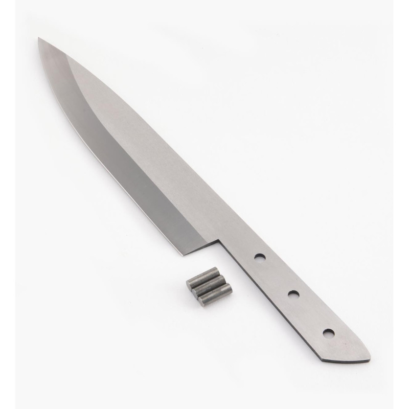 Kockkniv 203mm, knivämne, Fulltang knivblad