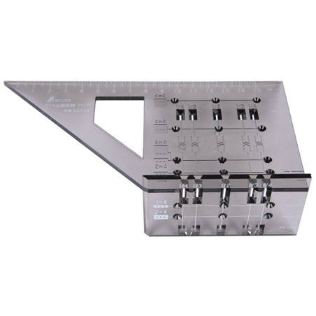 Miter Rule 3D 45°90° Two-byFour Clear