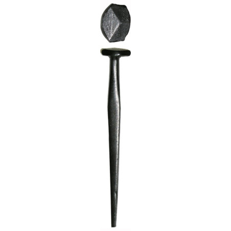 Decorative wrought head 2" Black oxide finish