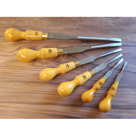 10-tums spårskruvmejsel, traditionell Engelsk finsnickardesign