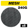 Mesh Random Orbital Sanding Disc 5pc 150mm 240 grit