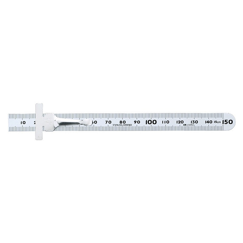 Stainless Steel Rule Mini Hard Chrome Finish 15 cm