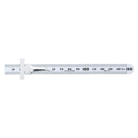 Stainless Steel Rule Mini Hard Chrome Finish 15 cm