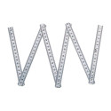 Shinwa 6-Fold Stainless Steel Rule 1 m, Polished