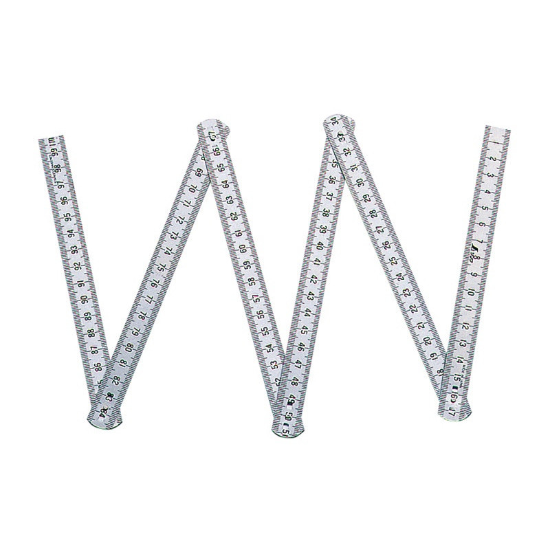6-folding Stainless Steel Rule Polish Finish 1 m