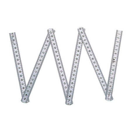 6-folding Stainless Steel Rule Polish Finish 1 m