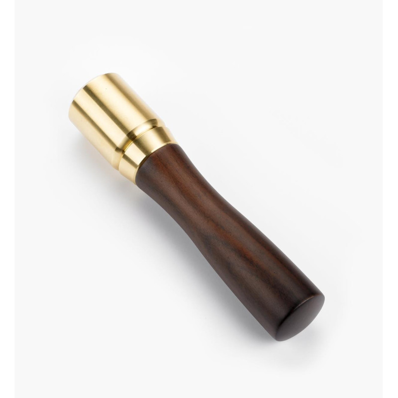Small Journeyman’s Brass Mallet, walnut handle