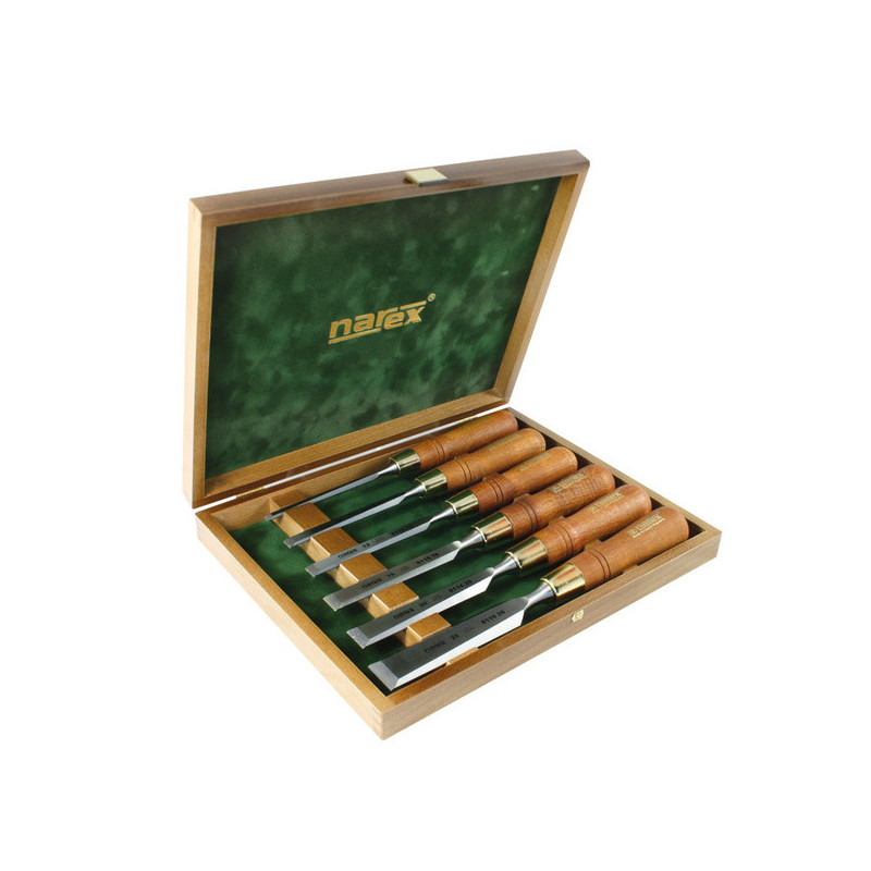Narex Set of bevel edge chisels PREMIUM in wooden box