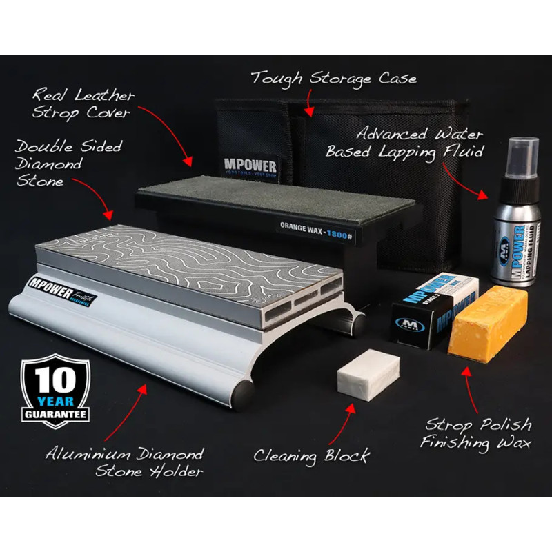 SB1 Sharpening Stone Set, Double Sided Diamond Whetstone Kit 300/1200