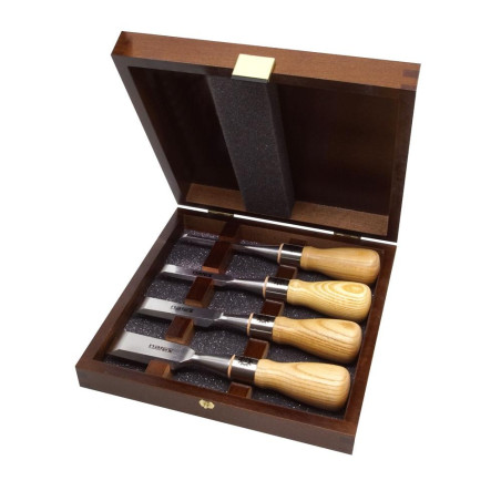 Set of bevel eddge butt chisels, RICHTER, 1/4-1/2-3/4-1"