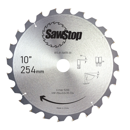 SawStop 24-Tooth Ripping Table Saw Blade