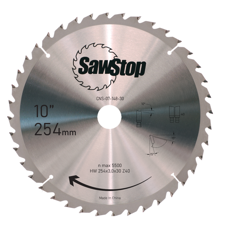 SawStop 40-Tooth Combination Table Saw Blade
