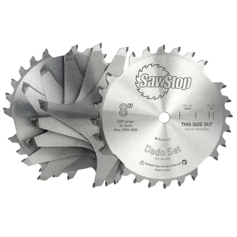 8" Premium Dado Set / 30mm Arbor