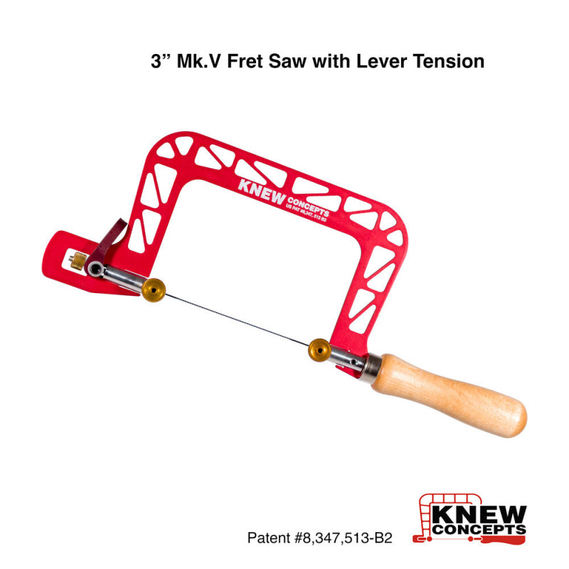 Knew Concepts lövsåg 3 tum, med excenterlåsning