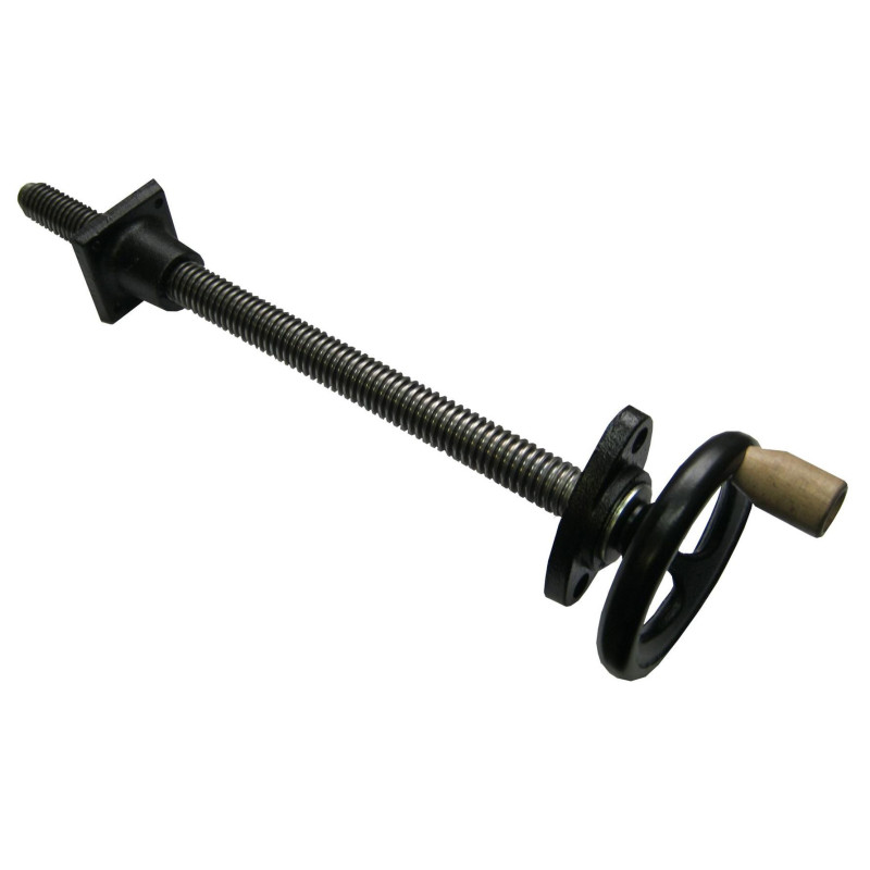 Bänkskruv 390mm arbetslängd med hjul