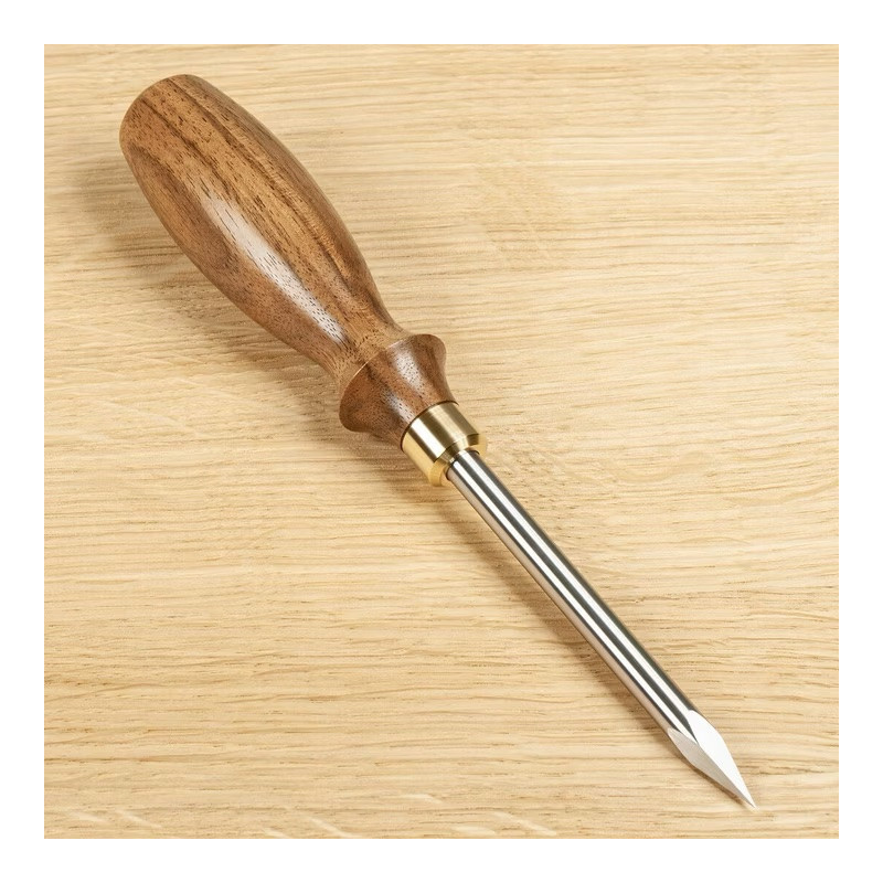 No. 803 Bird-cage Awl Walnut/Brass