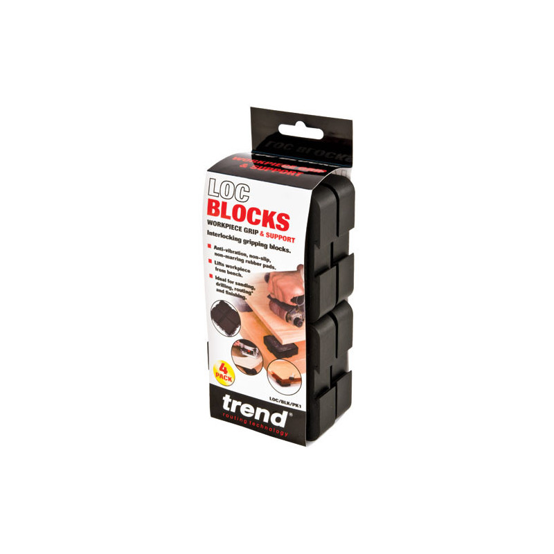 Loc block workpiece support 4 pack