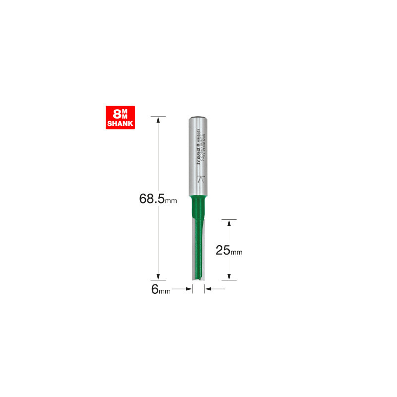 Two Flute Cutter 6mm diameter