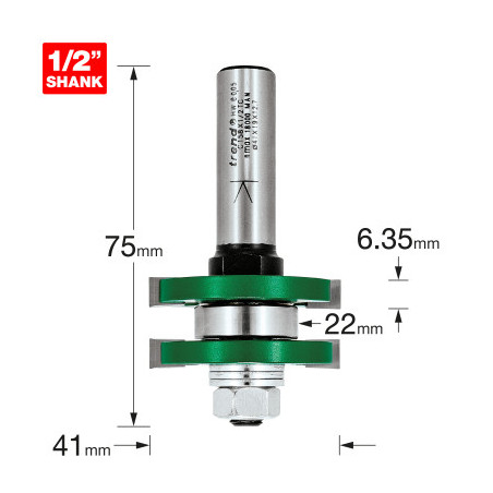 Tongue and groover set 41mm diameter