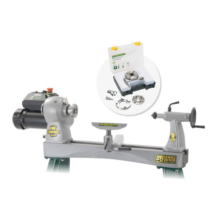 Herald Heavy Duty Cast Iron Electronic Variable Speed Lathe