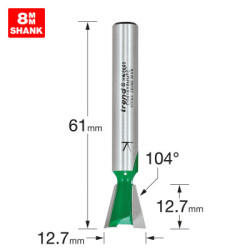 DOVETAIL A-104 DEG X 12.7MM D EX-L