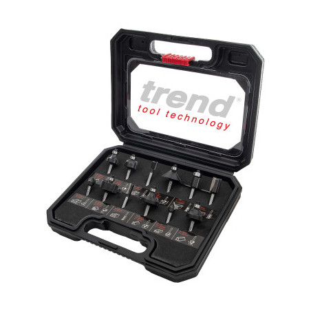 Trend 12 piece 1/4in shank TCT Router Cutter Set