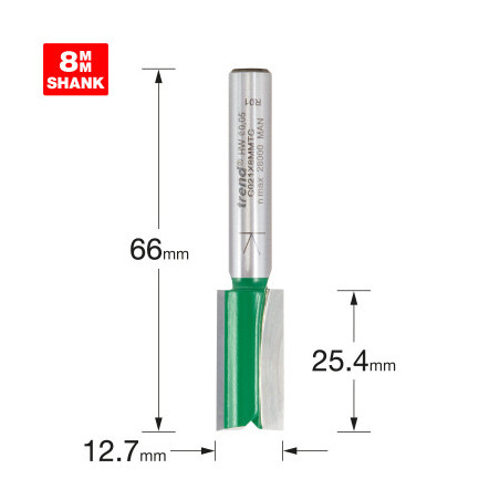 Two Flute Cutter 12.7mm diameter