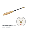 Henry Taylor Acorn 45° V-Parting Tool 5 mm – illustration